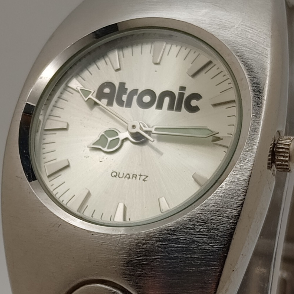 Atronic STAR Line 89320 Watch Graphic Dial Stainless Steel New Battery Rare - Picture 6 of 12